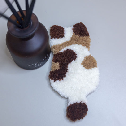 Purring Posture | Punch Needle Coaster Kit