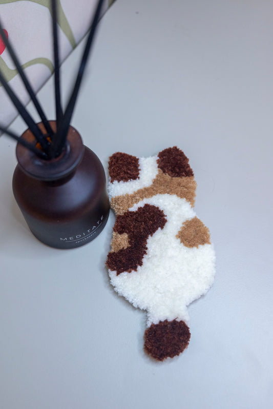 Purring Posture | Punch Needle Coaster Kit