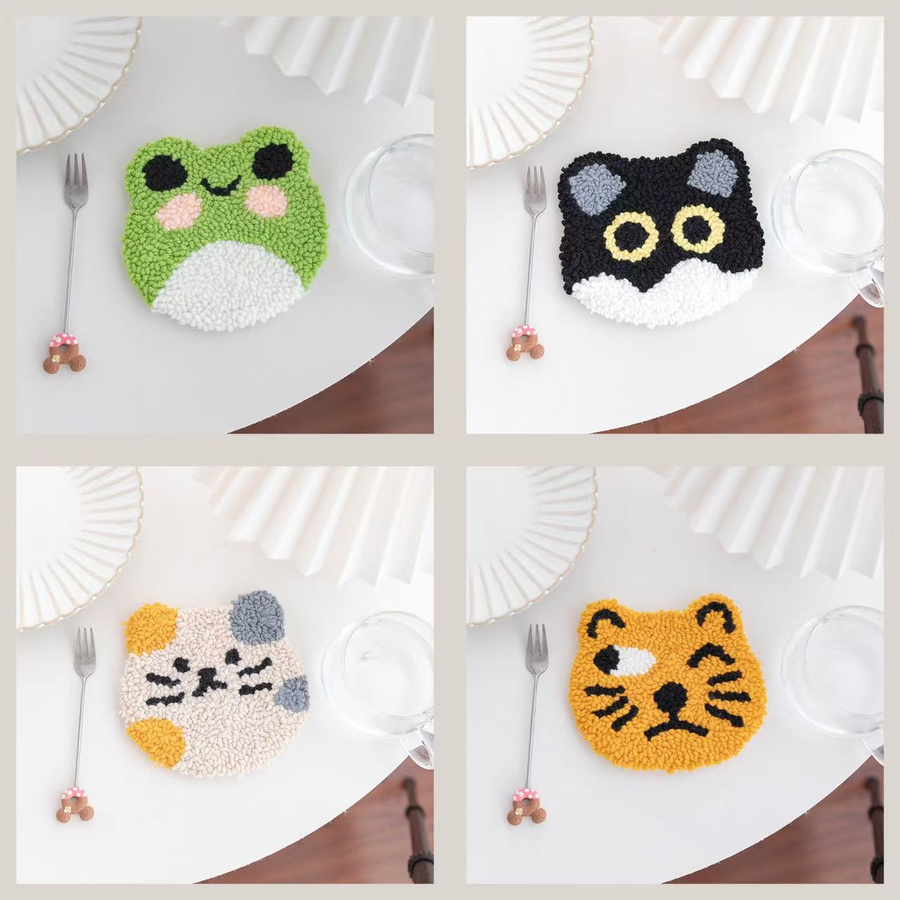 Face Treats | Punch Needle Coaster Kit
