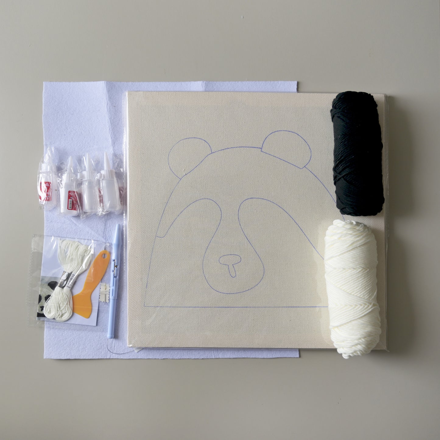 Panda Parade | Punch Needle Rug Kit
