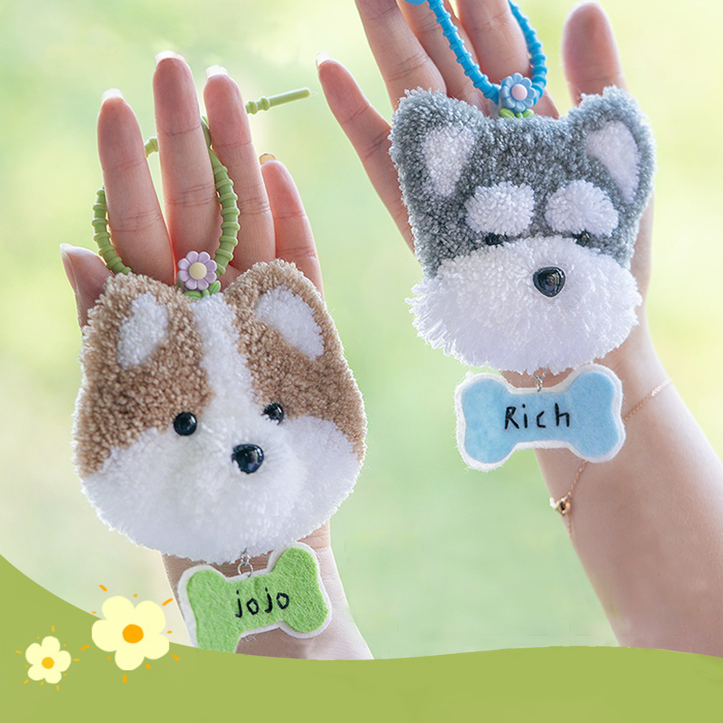 Woof Treats | Punch Needle Keychain Kit