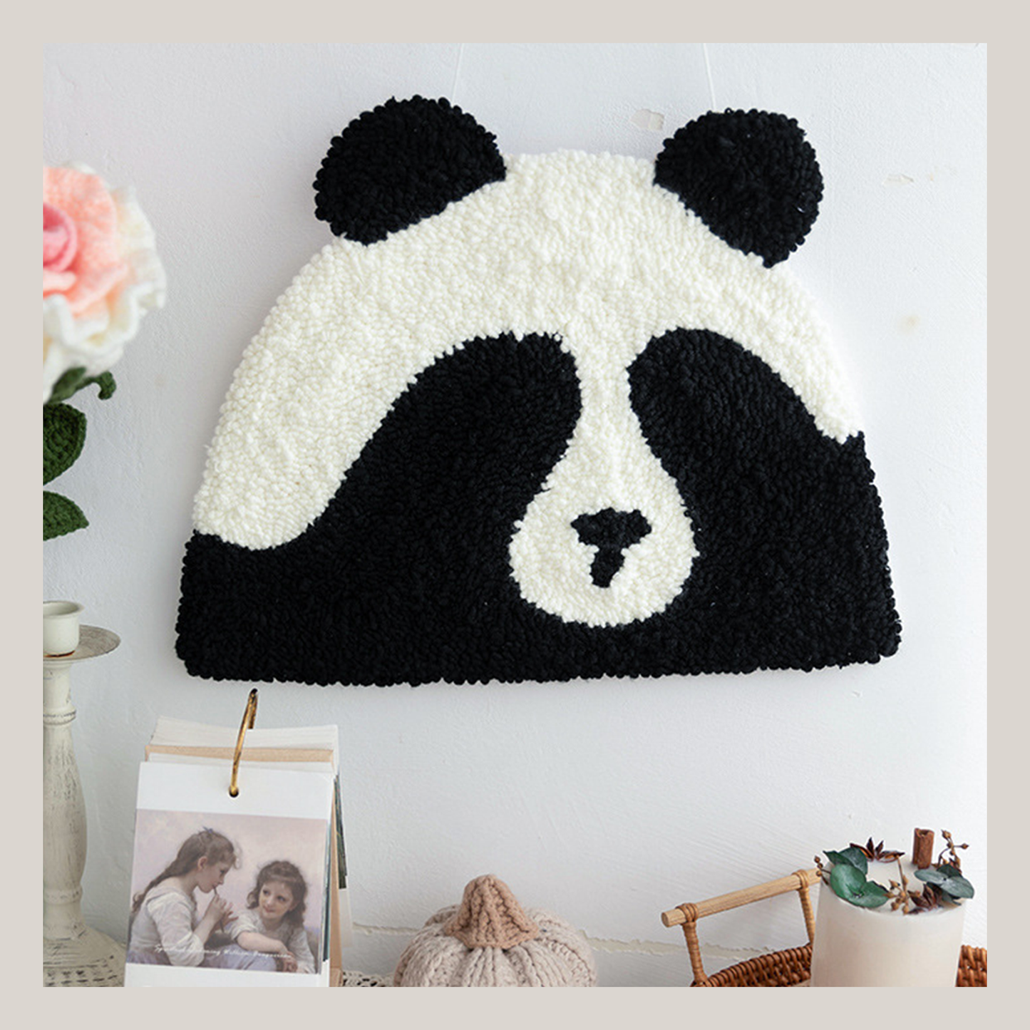 Panda Parade | Punch Needle Rug Kit