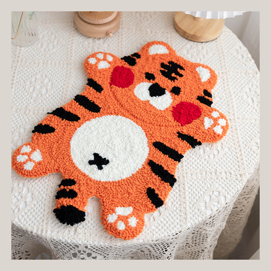 Belly Flop Tiger | Punch Needle Rug Kit